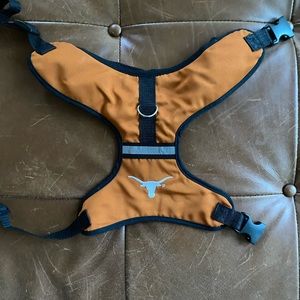 Texas longhorns dog harness